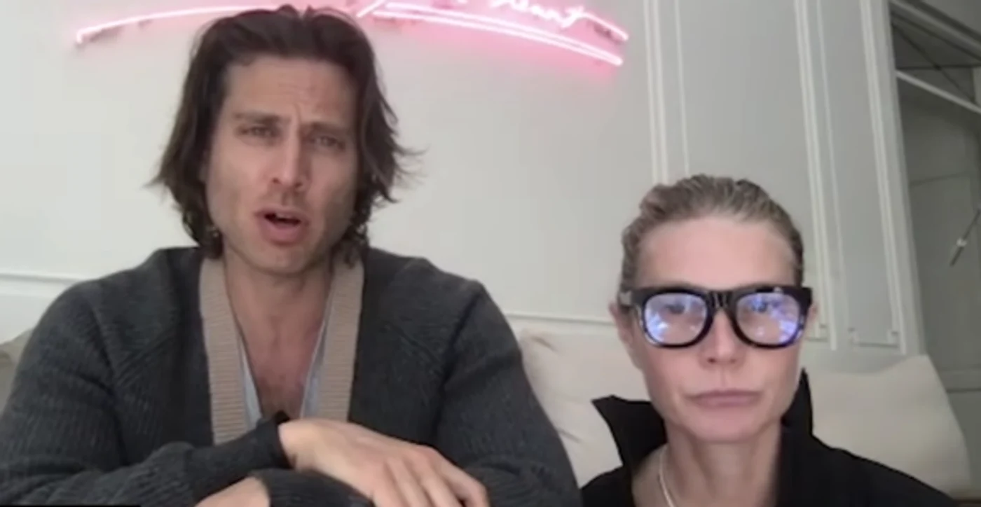 Gwyneth și soțul ei au oferit un interivu online atunci când se aflau în autoizolare