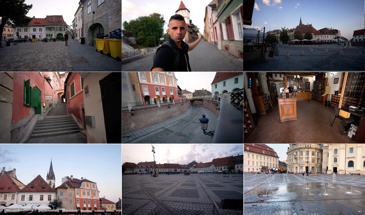 Imagini ale celor mai interesante obiective turistice din Sibiu Sursă Colaj capturi video You Tube