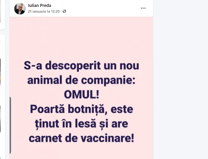 postari facebook primar iulian preda