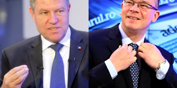 Klaus Iohannis si Miahi Razvan Ungureanu combo FOTO Eduard Enea