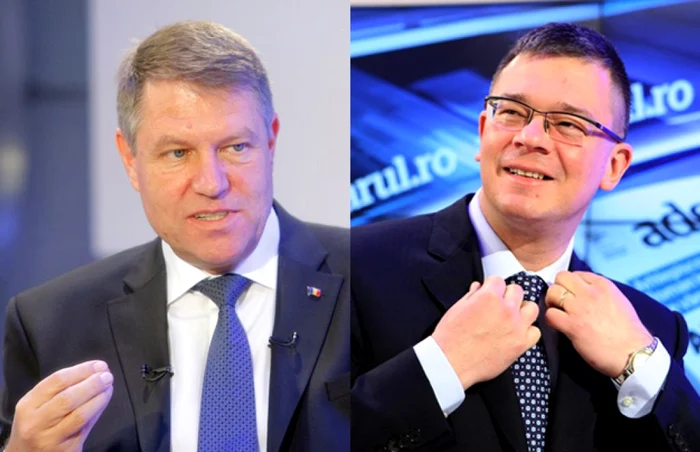 Klaus Iohannis şi Mihai Răzvan Ungureanu. FOTO Eduard Enea