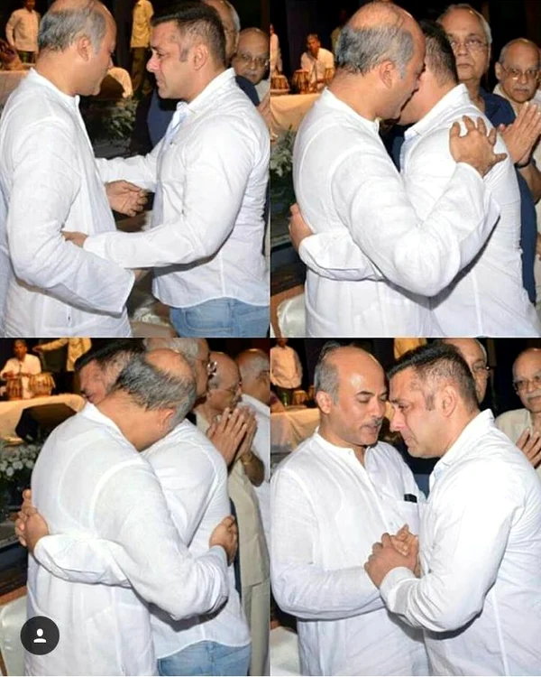 Salman Khan, doborât de durere la înmormântare