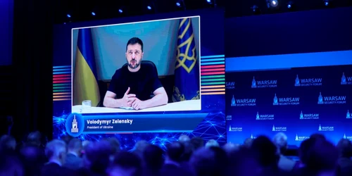 Zelenski Forumul de securitate de la varsovia FOTO EPA EFE jpg