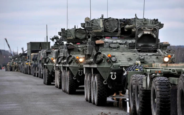 Primele coloane de tehnică militară vot trece granița României pe 20 septembrie/ Sursa foto: US Army