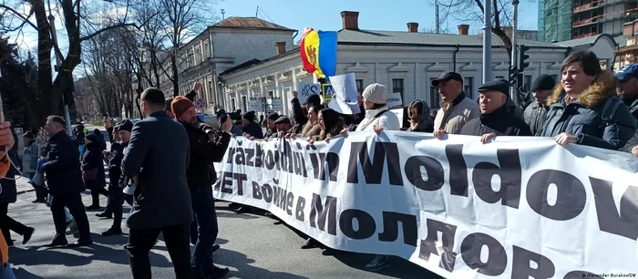 Proteste organizate de opoziția pro-rusă din Republica Moldova (imagine din 12 martie)