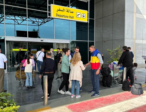 Români evacuați din Fâșia Gaza FOTO: Arhivă