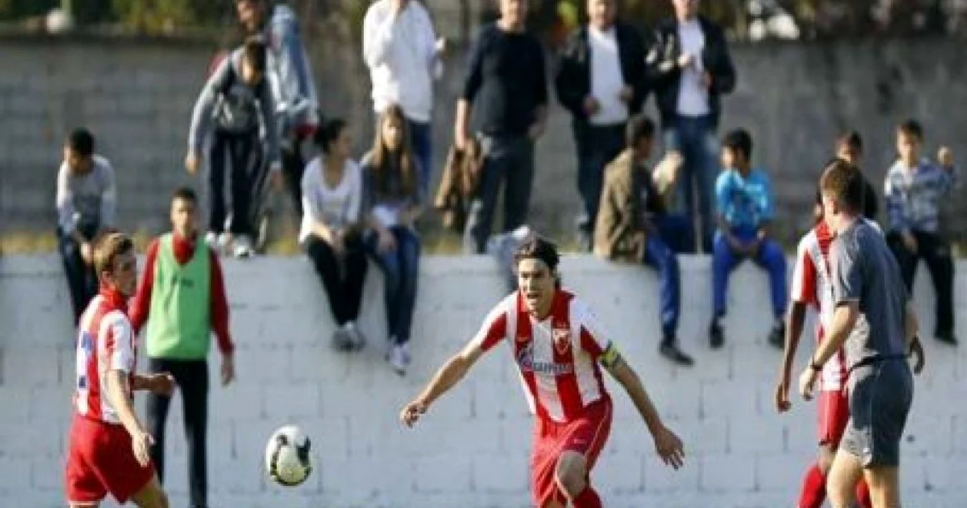 Căpitanul echipei, Nenad Kovacevici, nu a scăpat de amendă foto: www.crvenazvezdafk.com