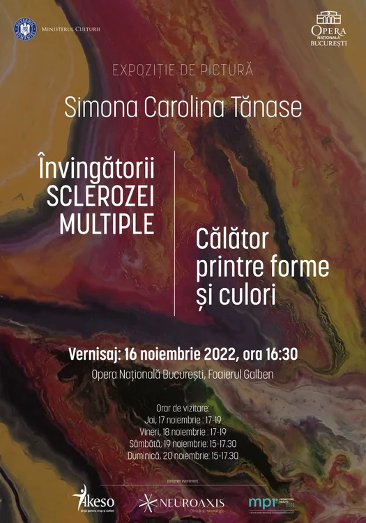 Expoziția „Invingătorii Sclerozei Multiple - Călător printre forme şi culori”