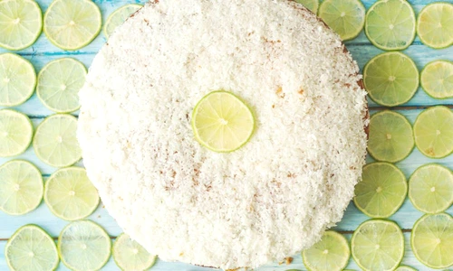 Tort cocos si lamaie verde jpeg