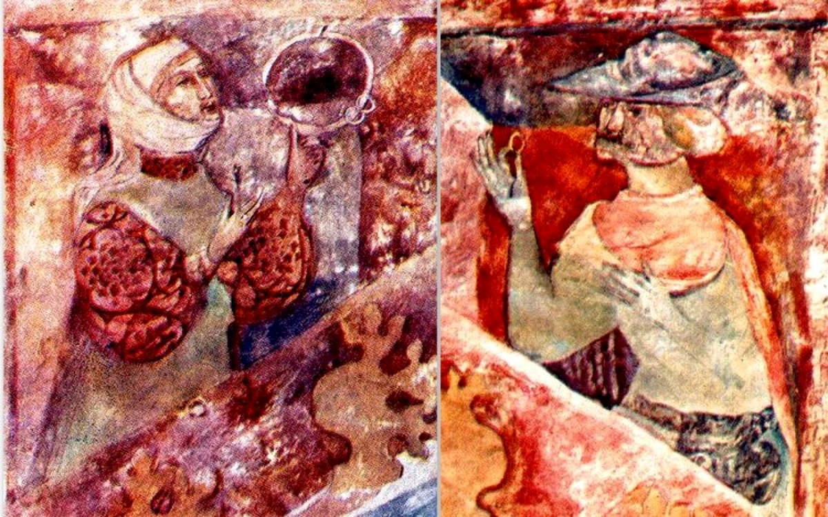 picturile de pe fresca din Castelul COrvinilor foto mex ossk hu