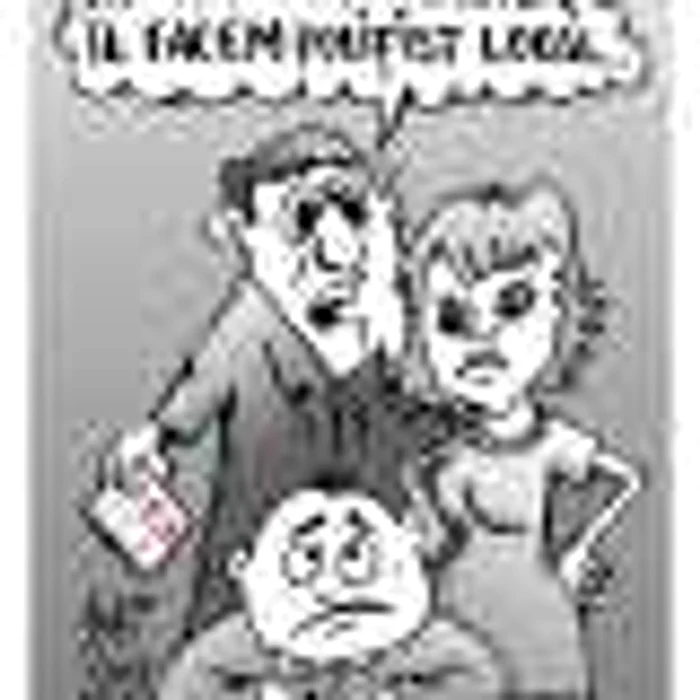„caricatura politisti locali”