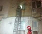 Incendiul a izbucnit într-o garsonieră din Vaslui FOTO ISU Vaslui