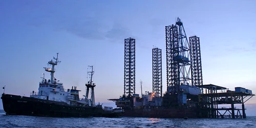 platforma de gaz rusească din Marea Negră/ FOTO: Chernomorneftegaz
