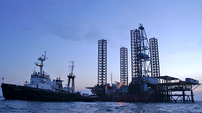 Platforma de gaz rusească din Marea Negră/ FOTO: Chernomorneftegaz