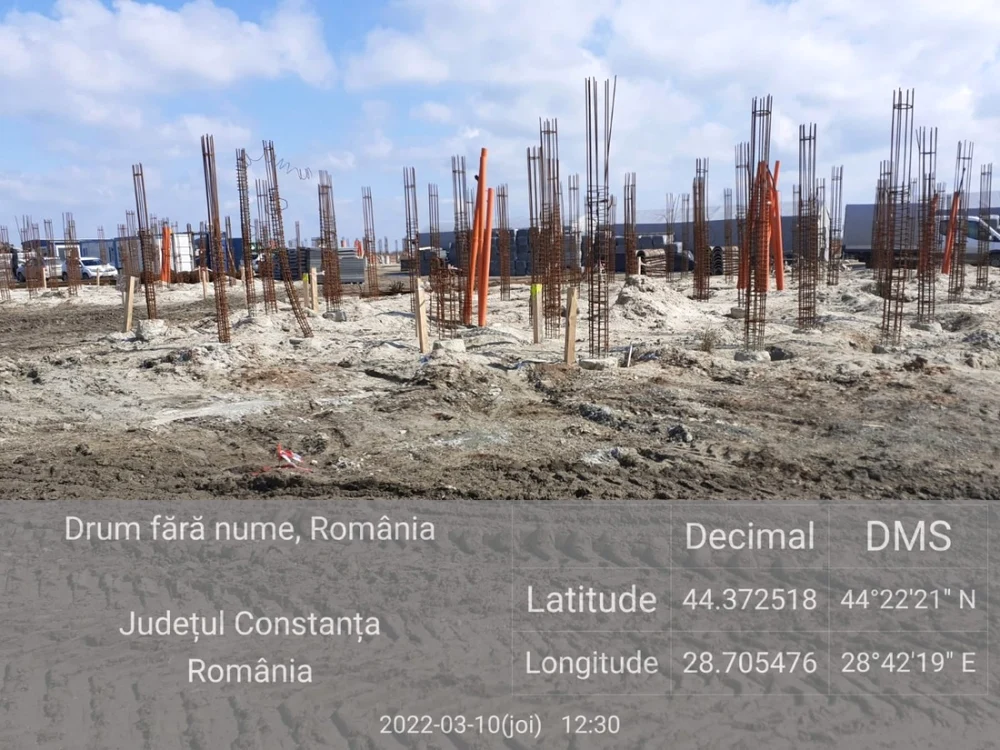 Construcții în zona plajei FOTO: Garda de Mediu Constanța