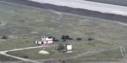 Aeroportul internațional „Kherson” din Ciornobaiivka foto captura video