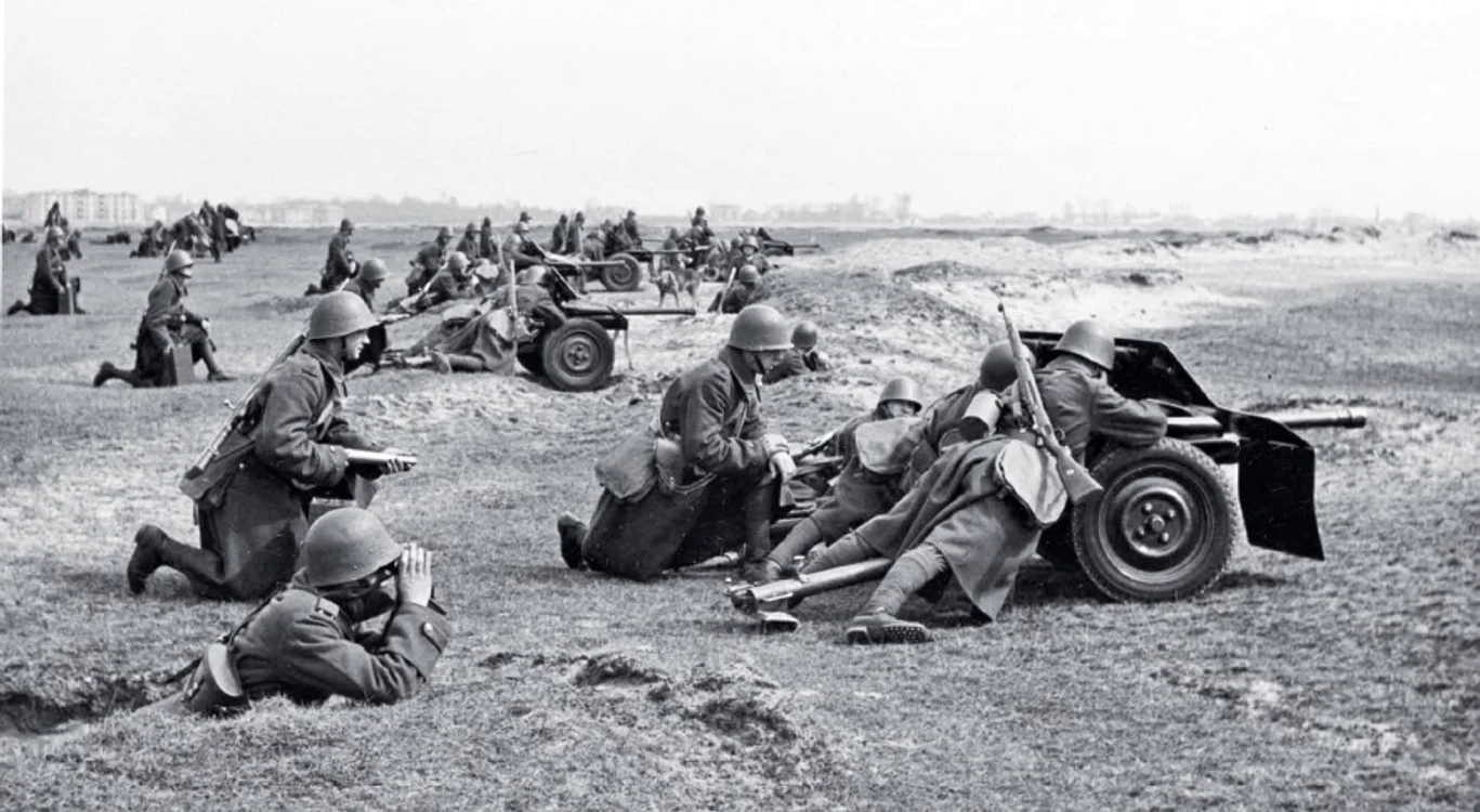 Tunuri poloneze anti-tanc, model 36, calibru 37 mm. Modelul a fost produs sub licenţă de la compania suedeză Bofors. În 1939 au fost o armă foarte eficientă împotriva tancurilor germane