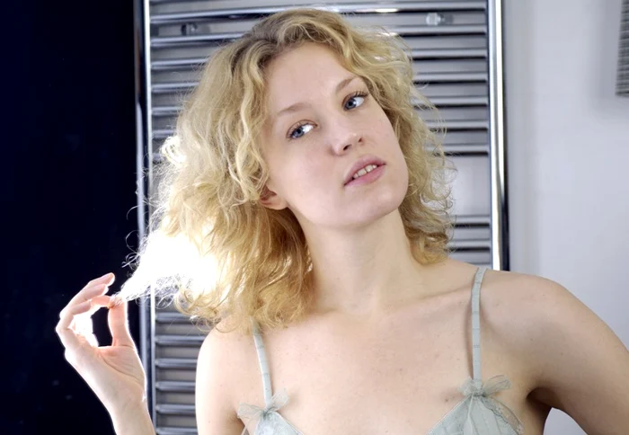 femeie, par, coafura