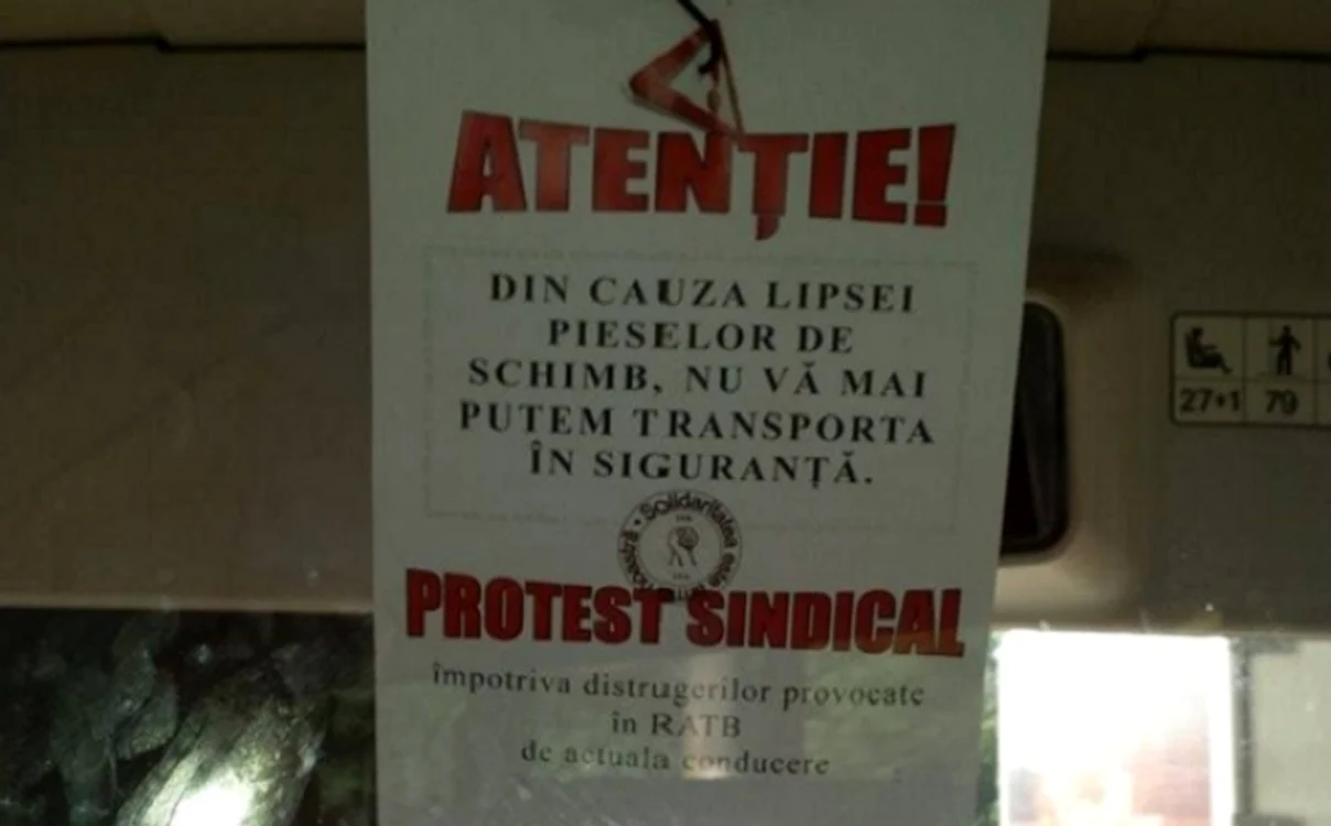 
    Sindicaliștii de la RATB se plâng că regia nu are fonduri suficiente pentru a asigura reparațiile vehiculelor  