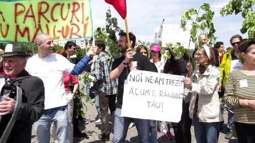 Miting pentru salvarea spaţiului verde la Constanţa