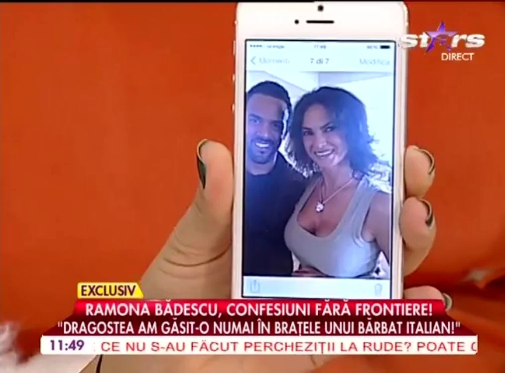 Telefonul Ramonei Bădescu în care apar fotografiile cu Craig David