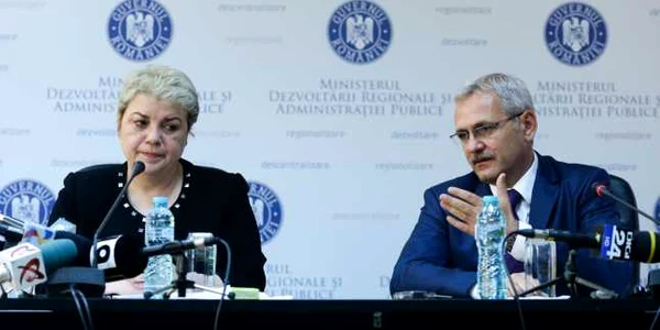 Sevil Shhaideh si Liviu Dragnea FOTO Mediafax 