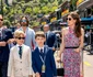 Prințesa Charlotte Casiraghi cu Dimitri Rassam (în spate) și fiul lor, Balthazar.