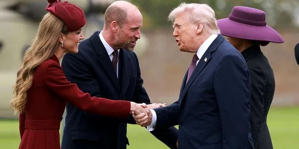 Donald și Melania Trump alături de Prințul și Prințesa de Wales foto x  jpg