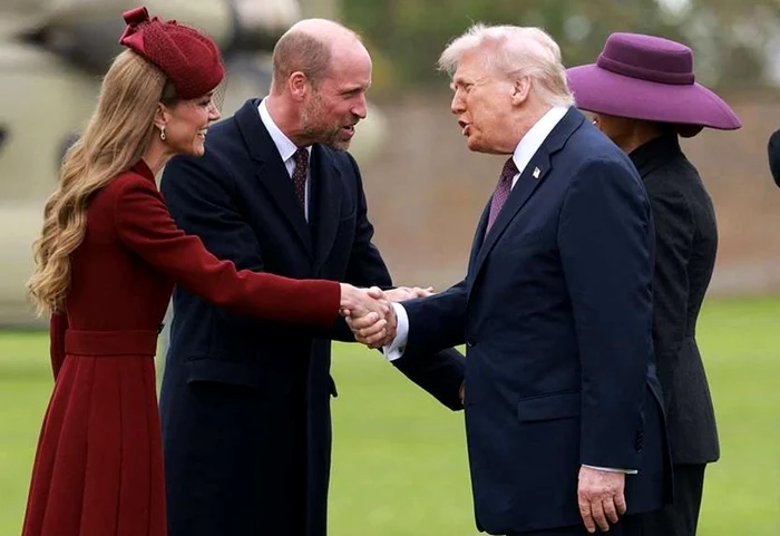 Soții Trump au fost întâmpinați de prințul și prințesa de Wales FOTO: X