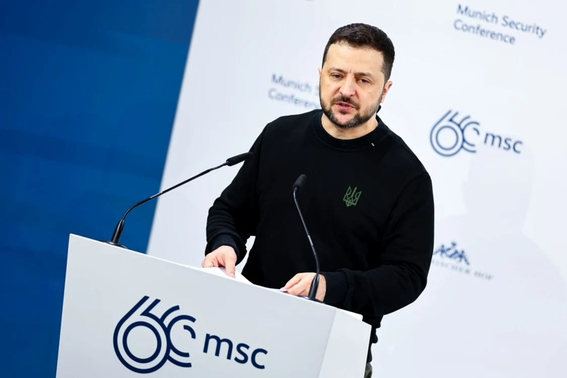 Zelenski la Conferința de securitate de la Munchen FOTO EPA-EFE