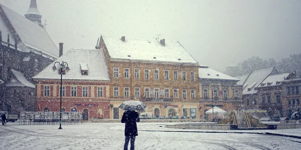1 octombrie 2013 a nins la Brasov iarna zapada ninsoare FOTO Mediafax 