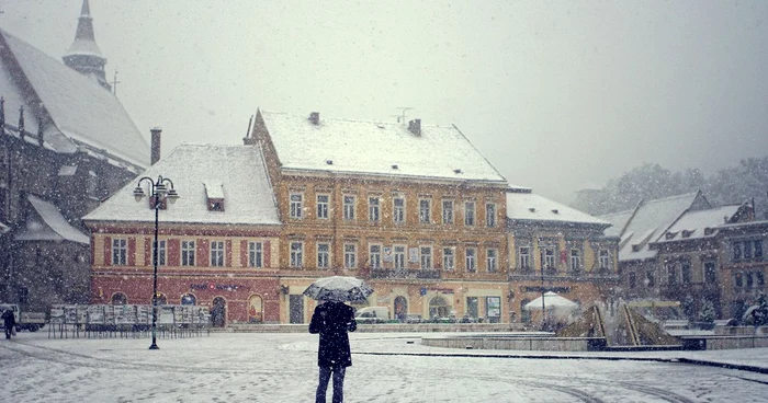 A fost emisă o avertizare de cod galben de ninsori FOTO Adevărul