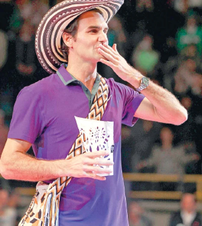 
    Roger Federer, în Columbia. (Foto: Reuters)  