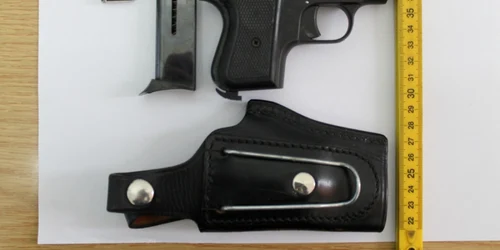 pistol confiscat in mehedinti FOTO IPJ Mehedinţi 