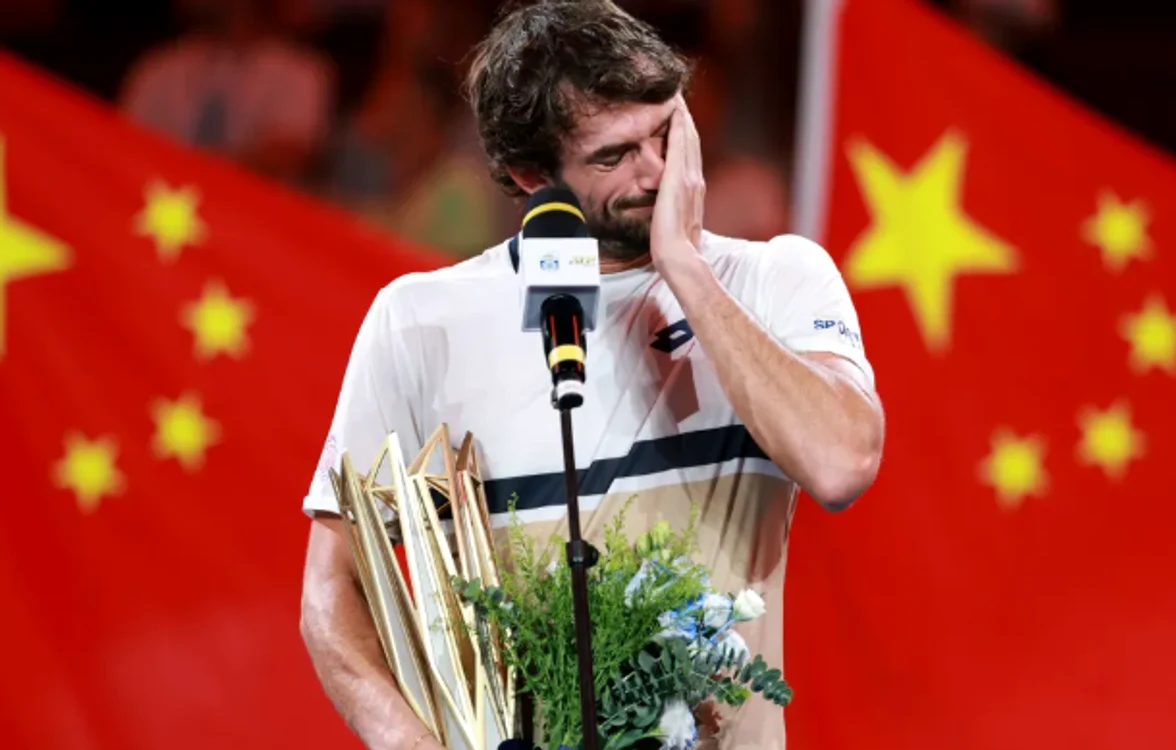 Valentin Vacherot a cucerit titlul la Shanghai Foto/Getty Images