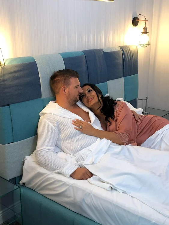 Angela Rusu și soțul ei, Marius Moldovan