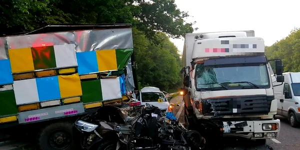 accident rutier A1 foto isu giurgiu