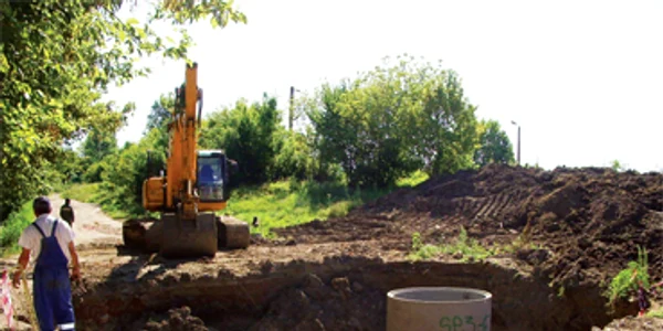 Reţea modernă de canalizare cu bani europeni