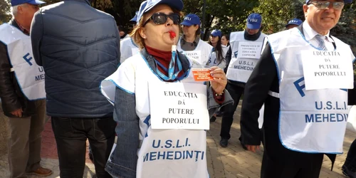 profesor protest turnu severin FOTO Alexandra Georgescu 