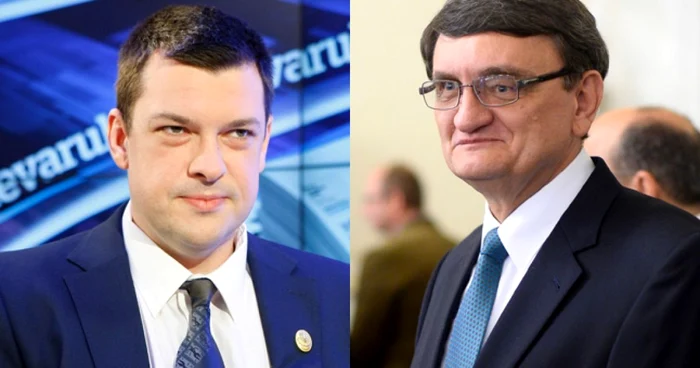 Deputatul PNL, Ovidiu Raeţchi şi avocatul poporului, Victor Ciorbea. FOTO David Muntean/MMediafax