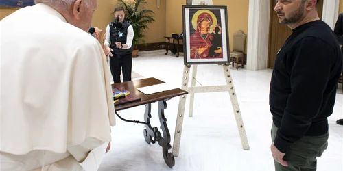 papa Francisc Zelenski vatcican 13 mai 2023 Foto EPA EFE jpg