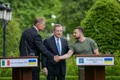 Klaus Iohannis si Volodimir Zelenski FOTO Adm Prez