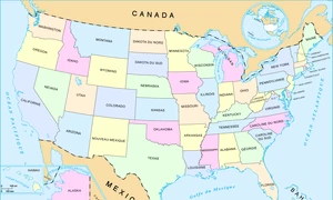 O lume întreagă pe harta Statelor Unite png