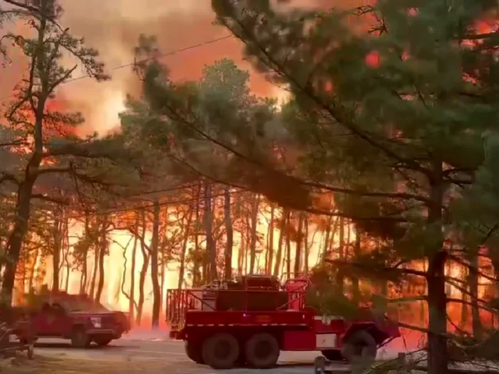 Incendiu în New Jersey/FOTO: X
