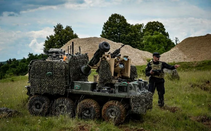 Vehicul de luptă complet robotizat prezentat în exercţiul Combat Resovile 17 la Joint Multinational Readiness Center din Germania, iunie 2022 (sursa: Alexander Rider/Stars and Stripes)