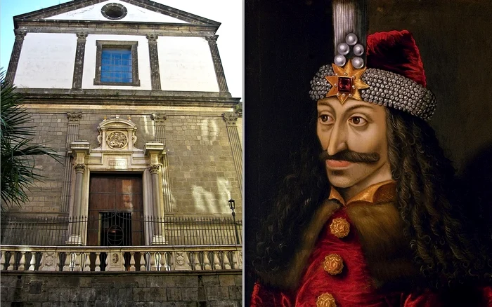 Biserica Santa Maria la Nova, posibil loc de veci pentru Vlad țepeș. Sursa: Wikipedia, common.