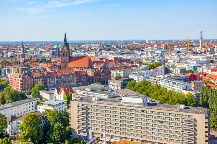 Vedere aeriană asupra oraşului german Hanovra FOTO Shutterstock