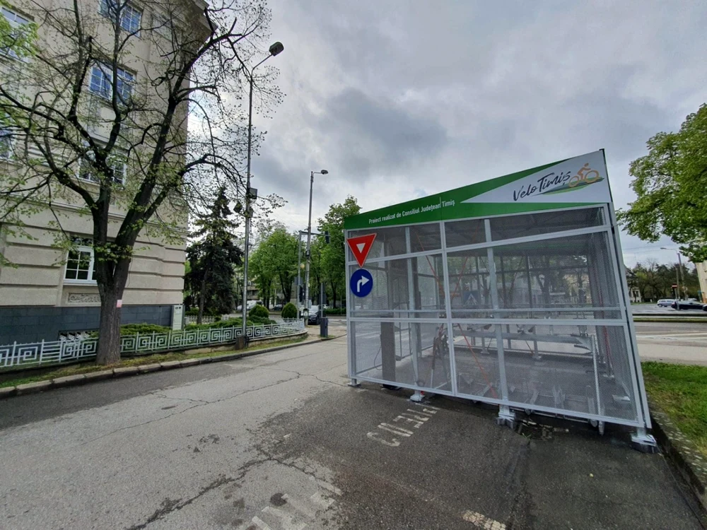 Parcare de biciclete cool la Timişoara