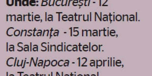 Info eveniment