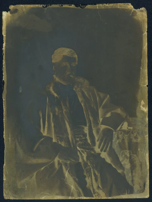 Negativul calotip înfățișându-l pe Barbu Lăutaru, realizat de Constantin Sturdza-Scheianu, în 1852 